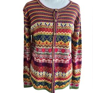 Mak B Colorful Patterned Women's Sweater YT12
